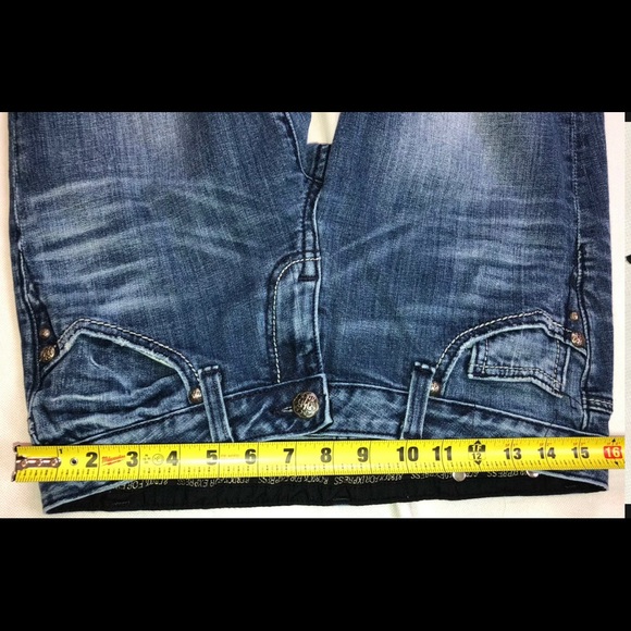 Rerock Express Womens Blue Jeans Bootcut Size 6s - Picture 6 of 10